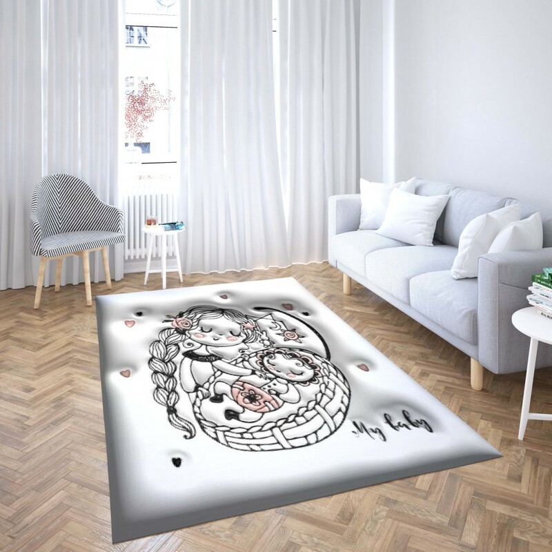 روفرشی کشدار طرح فانتزی مناسب اتاق کودک برند دفه کد TH 69