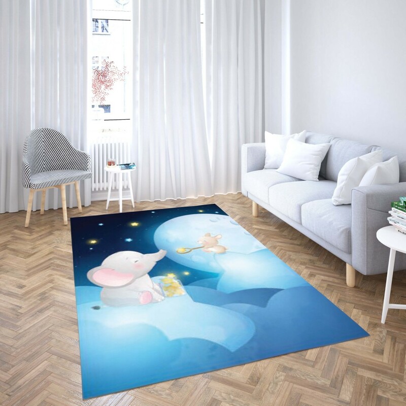 روفرشی کشدار طرح فانتزی مناسب اتاق کودک برند دفه کد TH 104