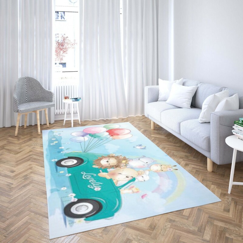 روفرشی کشدار طرح فانتزی مناسب اتاق کودک برند دفه کد TH 121