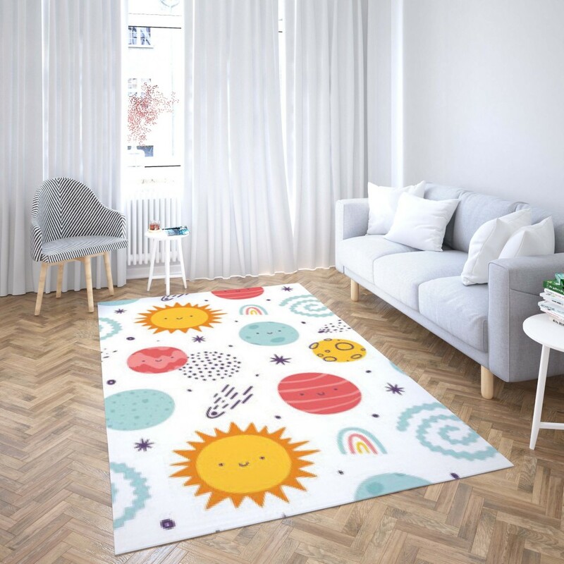 روفرشی کشدار طرح فانتزی مناسب اتاق کودک برند دفه کد TH 150