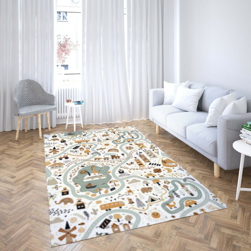 روفرشی کشدار طرح فانتزی مناسب اتاق کودک برند دفه کد TH 159