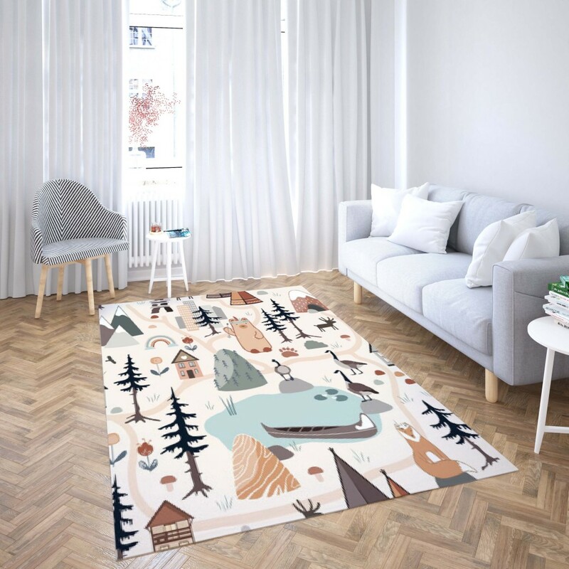 روفرشی کشدار طرح فانتزی مناسب اتاق کودک برند دفه کد TH 187