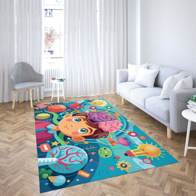 روفرشی کشدار طرح فانتزی مناسب اتاق کودک برند دفه کد TH 193