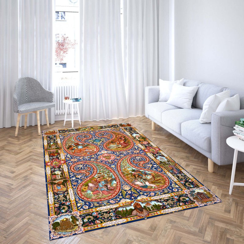 روفرشی کشدار طرح سنتی و مدرن مناسب هال و پذیرایی برند دفه کد TS 1