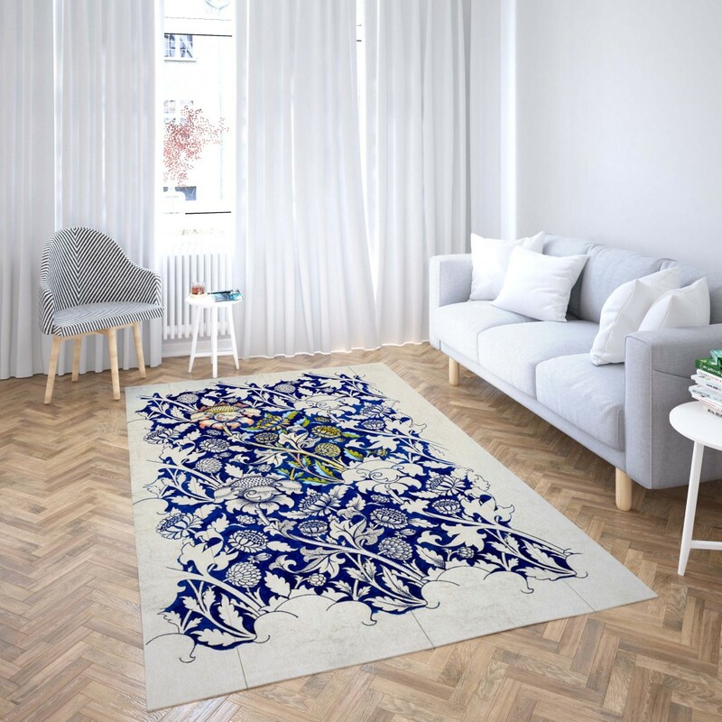 روفرشی کشدار طرح سنتی و مدرن مناسب هال و پذیرایی برند دفه کد TS 20