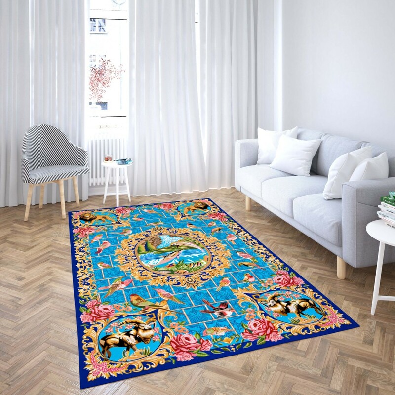 روفرشی کشدار طرح سنتی و مدرن مناسب هال و پذیرایی برند دفه کد TS 57