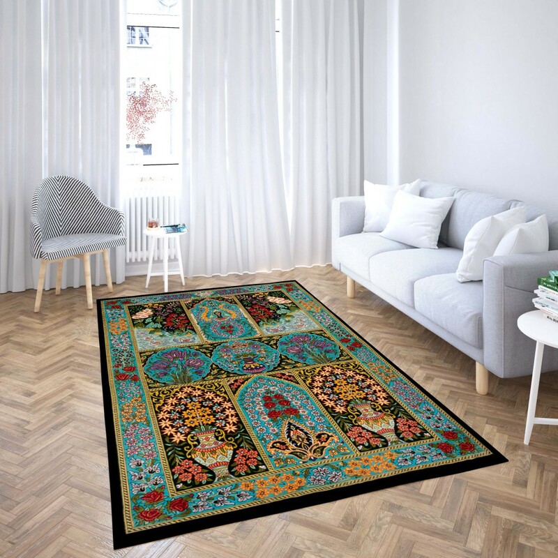 روفرشی کشدار طرح سنتی و مدرن مناسب هال و پذیرایی برند دفه کد TS 69