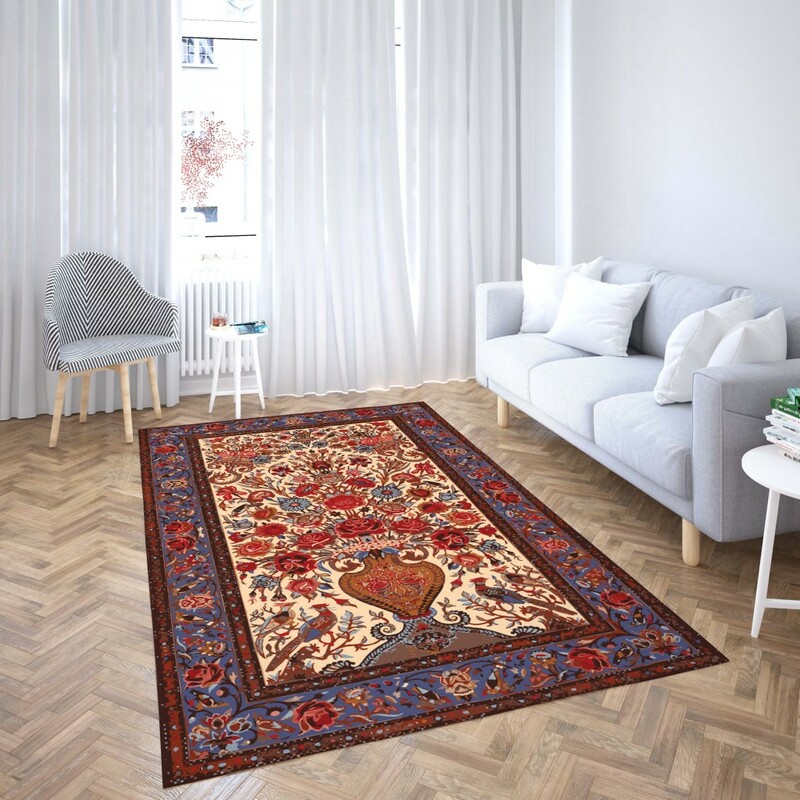 روفرشی کشدار طرح سنتی و مدرن مناسب هال و پذیرایی برند دفه کد TS 135