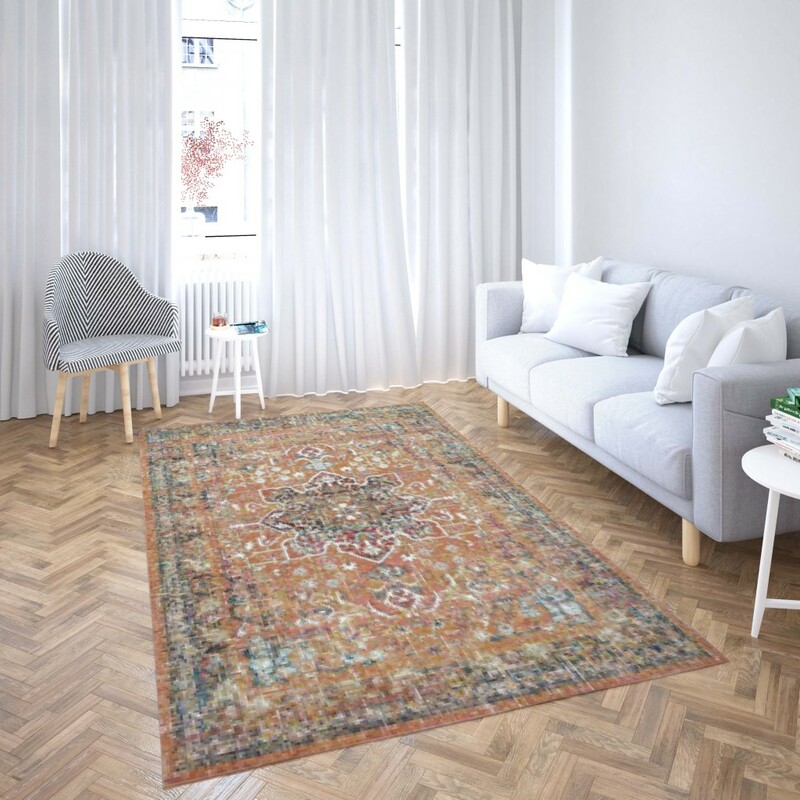 روفرشی کشدار طرح سنتی و مدرن مناسب هال و پذیرایی برند دفه کد TS 217