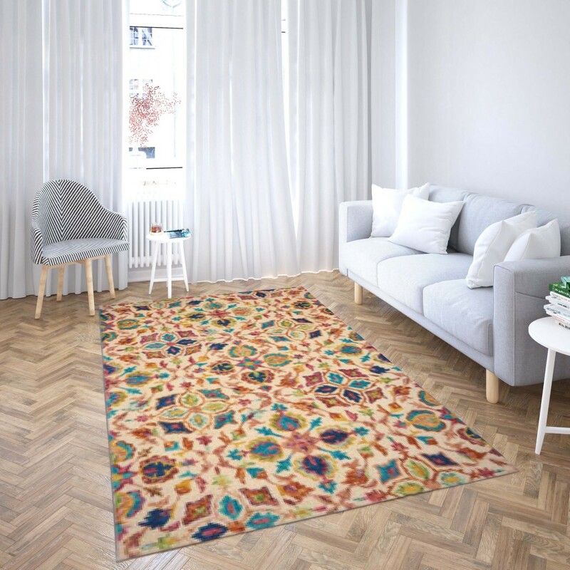 روفرشی کشدار طرح سنتی و مدرن مناسب هال و پذیرایی برند دفه کد TS 246