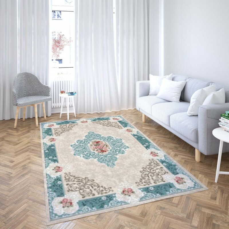 روفرشی کشدار طرح سنتی و مدرن مناسب هال و پذیرایی برند دفه کد TS 359