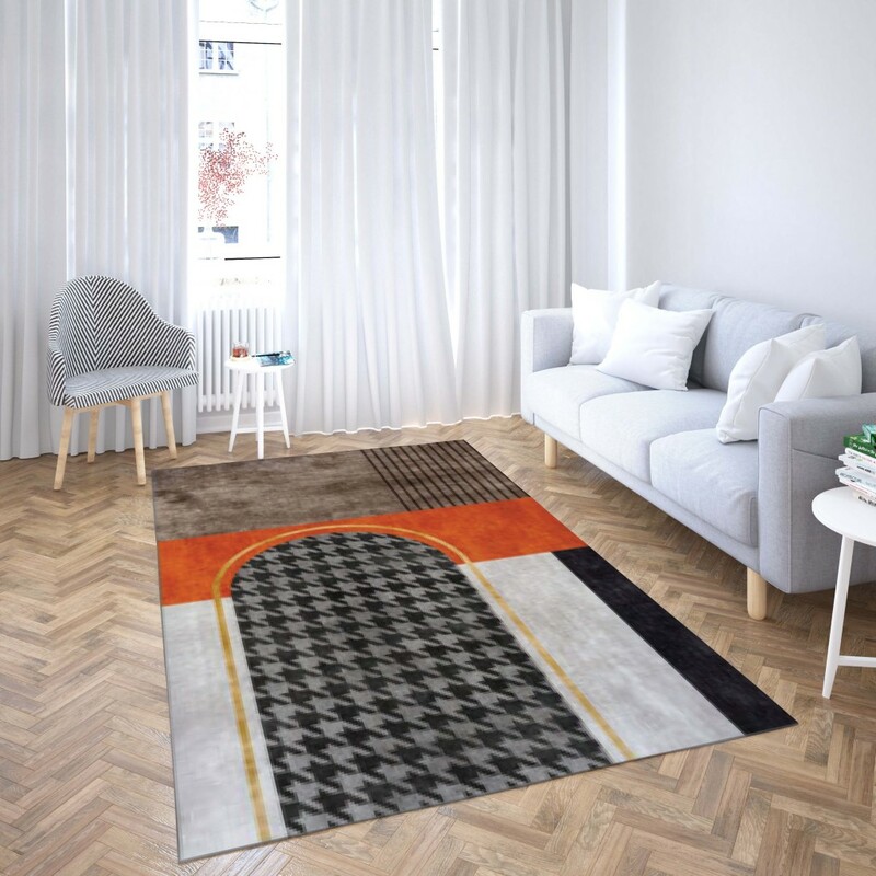 روفرشی کشدار طرح سنتی و مدرن مناسب هال و پذیرایی برند دفه کد TS 389