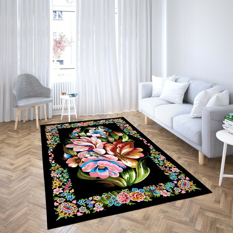 روفرشی کشدار طرح سنتی و مدرن مناسب هال و پذیرایی برند دفه کد TS 403