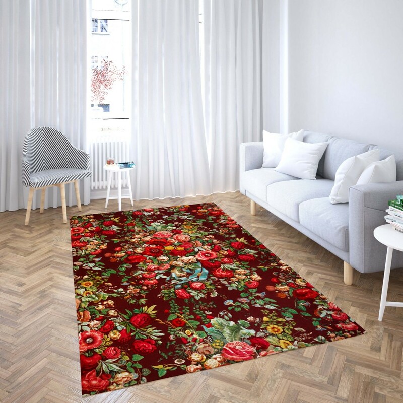 روفرشی کشدار طرح سنتی و مدرن مناسب هال و پذیرایی برند دفه کد TS 413