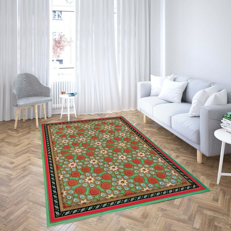 روفرشی کشدار طرح سنتی و مدرن مناسب هال و پذیرایی برند دفه کد TS 430