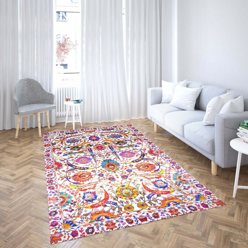 روفرشی کشدار طرح سنتی و مدرن مناسب هال و پذیرایی برند دفه کد TS 451