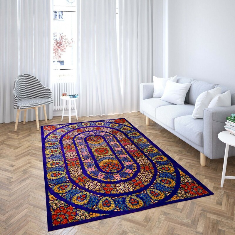 روفرشی کشدار طرح سنتی و مدرن مناسب هال و پذیرایی برند دفه کد TS 474