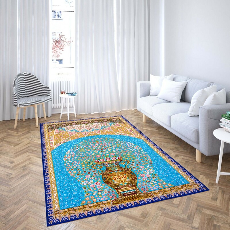 روفرشی کشدار طرح سنتی و مدرن مناسب هال و پذیرایی برند دفه کد TS 477