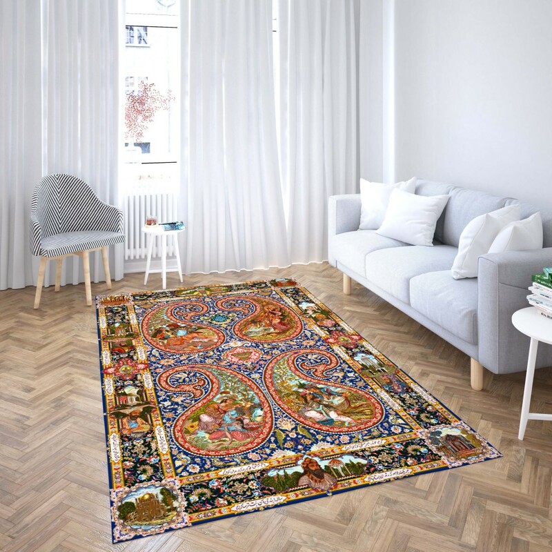 روفرشی کشدار طرح سنتی و مدرن مناسب هال و پذیرایی برند دفه کد TS 482