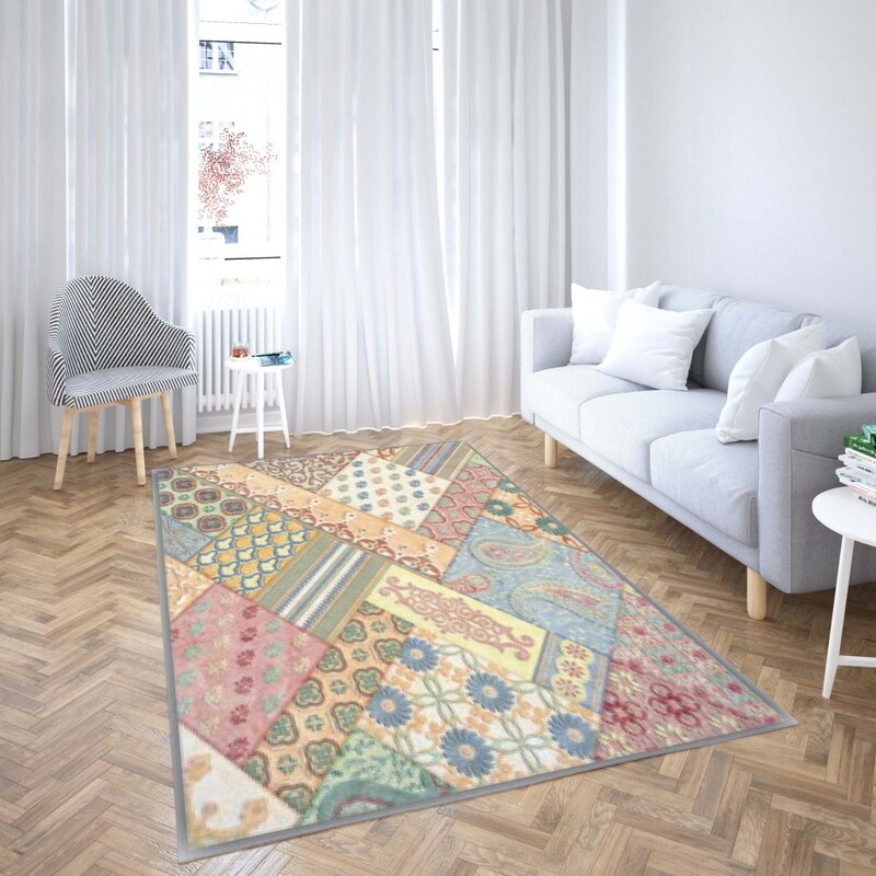 روفرشی کشدار طرح سنتی و مدرن مناسب هال و پذیرایی برند دفه کد TS 537