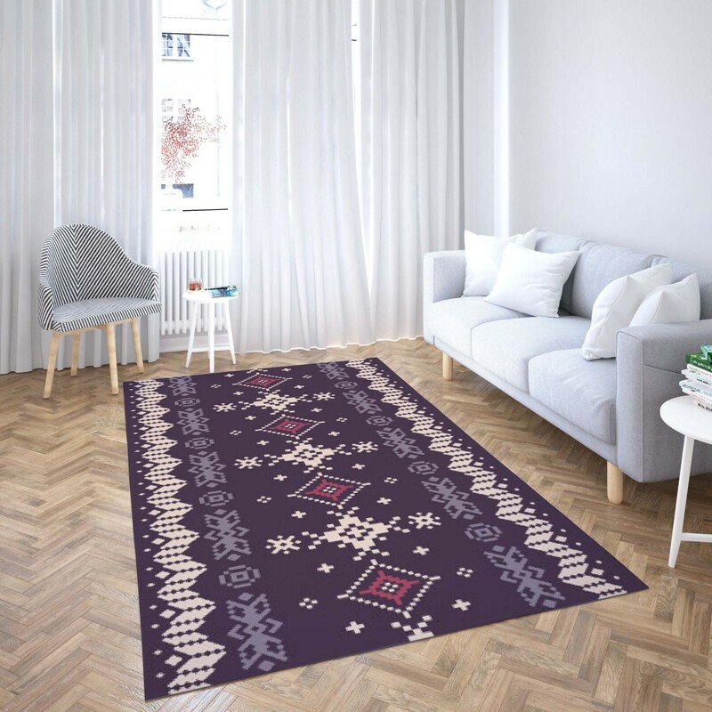 روفرشی کشدار طرح سنتی و مدرن مناسب هال و پذیرایی برند دفه کد TS 810