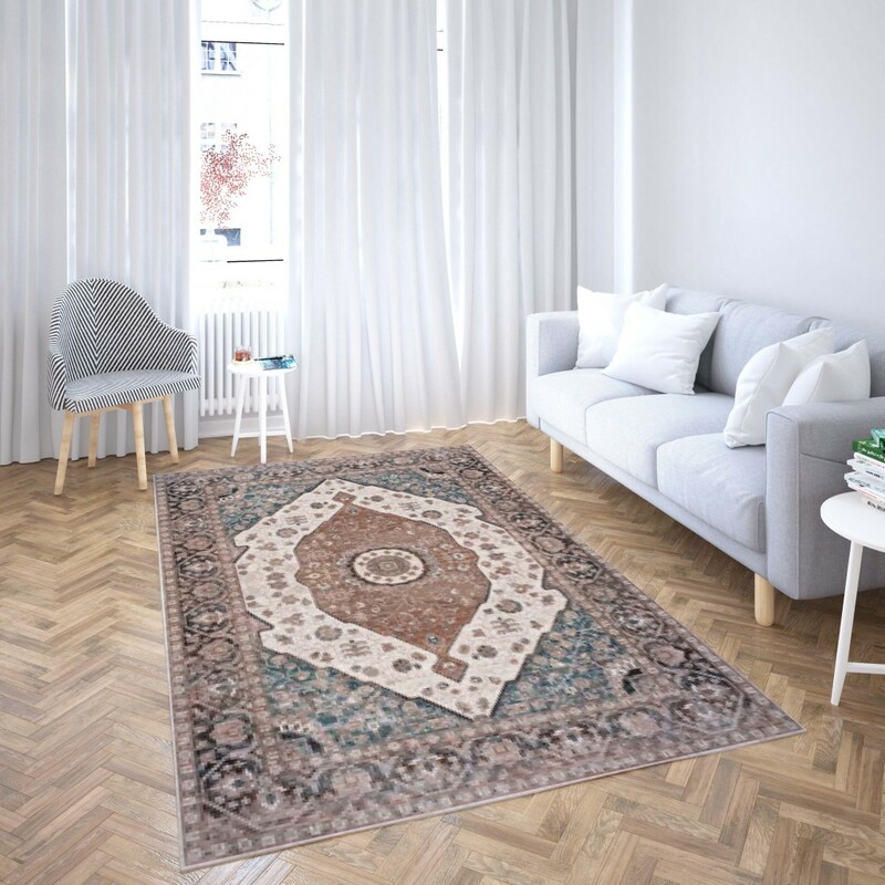 روفرشی کشدار طرح سنتی و مدرن مناسب هال و پذیرایی برند دفه کد TS 815