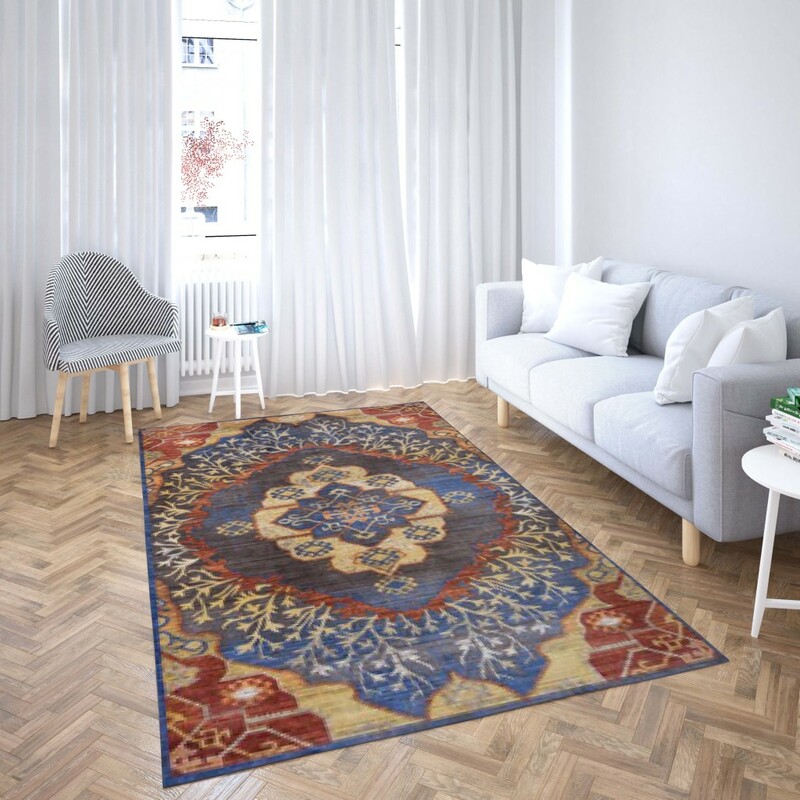 روفرشی کشدار طرح سنتی و مدرن مناسب هال و پذیرایی برند دفه کد TS 818