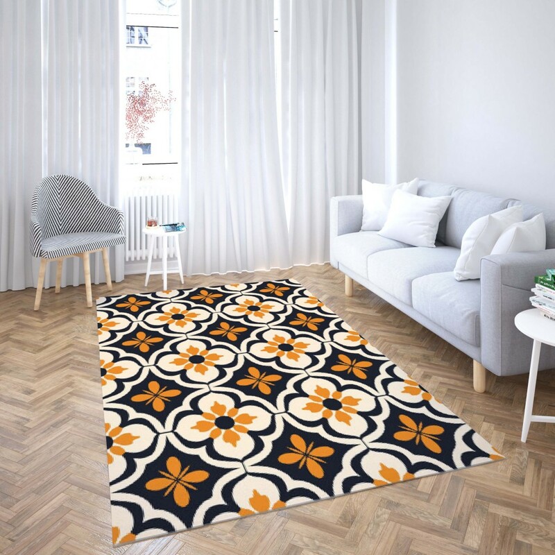 روفرشی کشدار طرح سنتی و مدرن مناسب هال و پذیرایی برند دفه کد TS 830