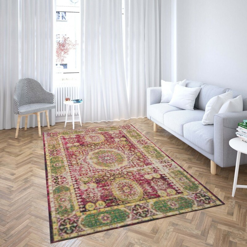 روفرشی کشدار طرح سنتی و مدرن مناسب هال و پذیرایی برند دفه کد TS 840