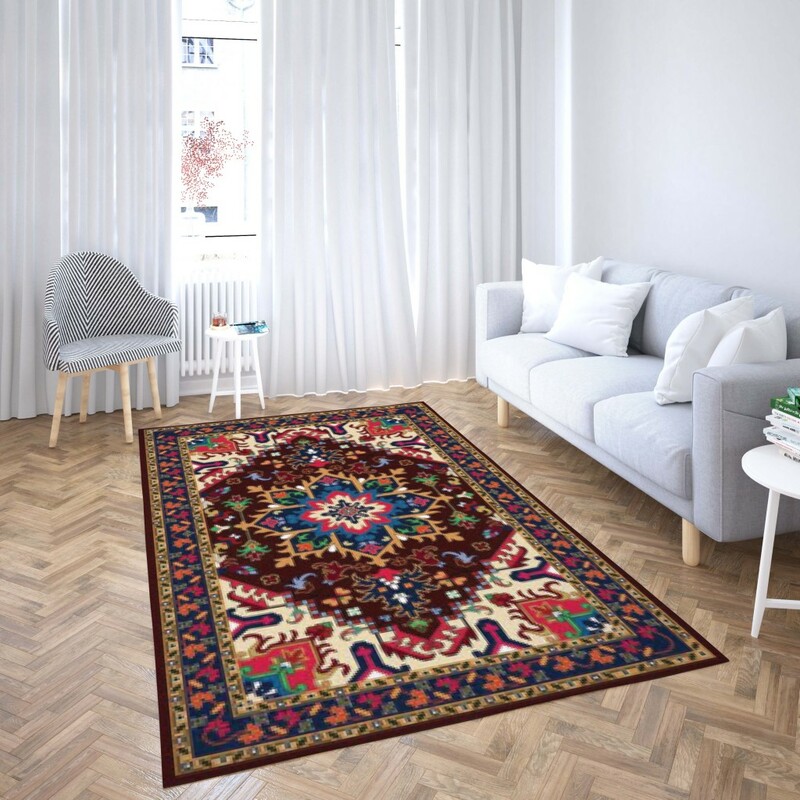 روفرشی کشدار طرح سنتی و مدرن مناسب هال و پذیرایی برند دفه کد TS 852