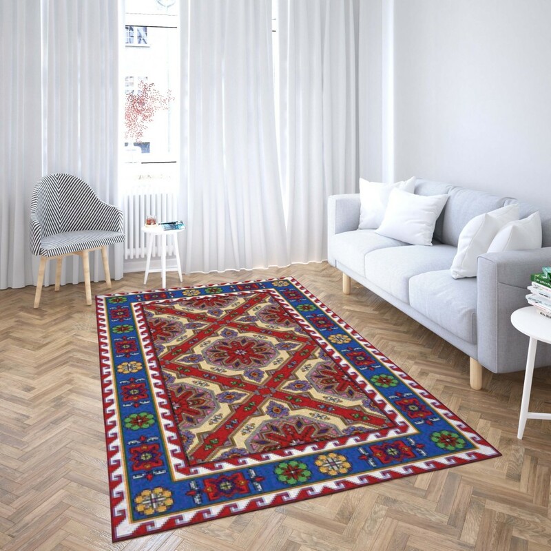 روفرشی کشدار طرح سنتی و مدرن مناسب هال و پذیرایی برند دفه کد TS 867