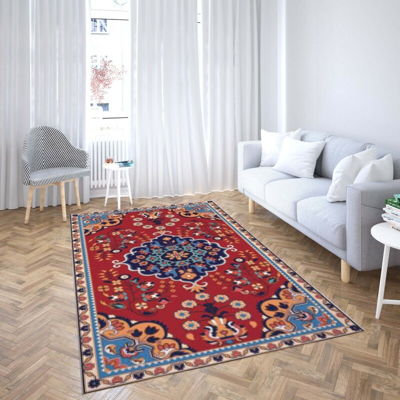 روفرشی کشدار طرح سنتی و مدرن مناسب هال و پذیرایی برند دفه کد TS 868