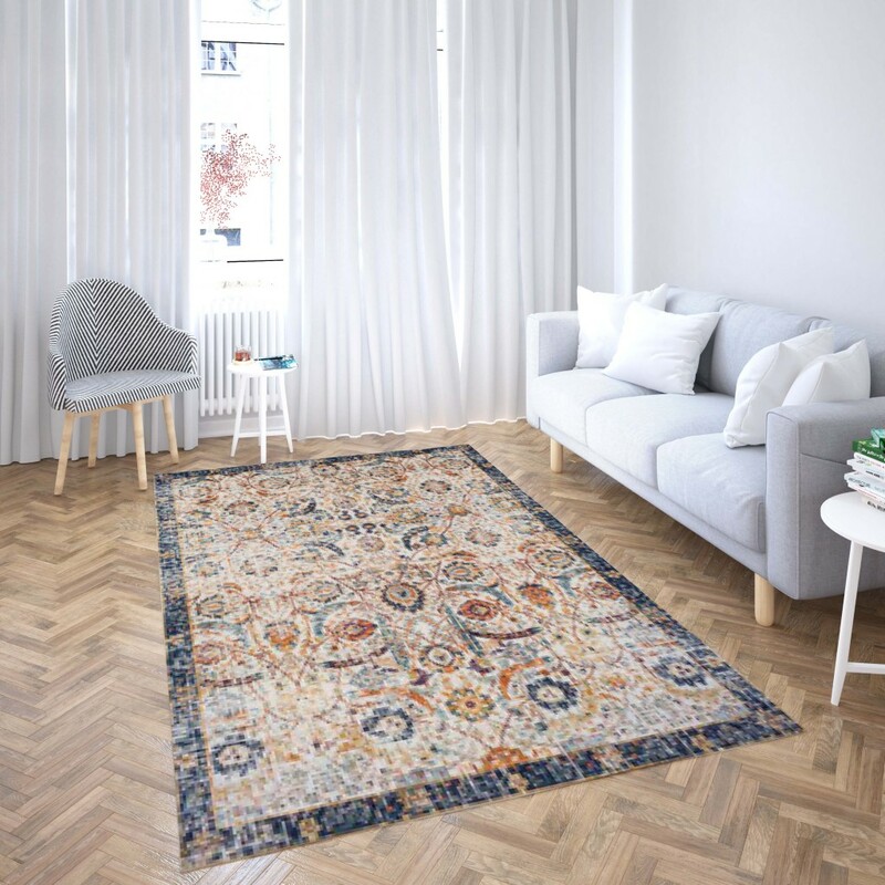 روفرشی کشدار طرح سنتی و مدرن مناسب هال و پذیرایی برند دفه کد TS 873