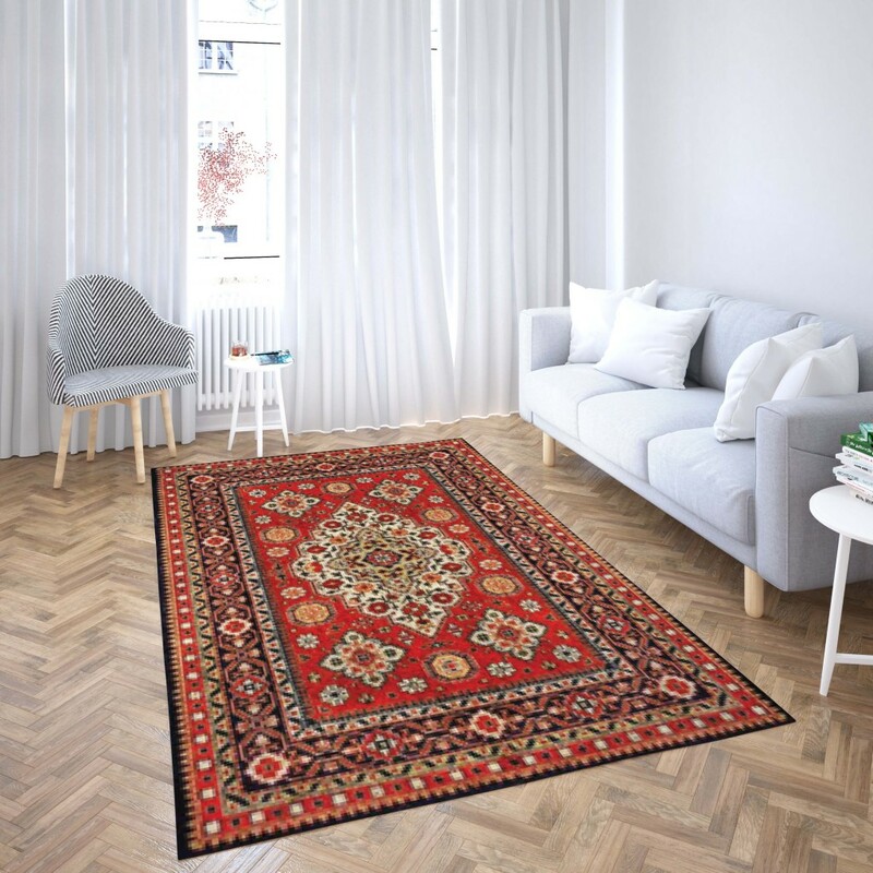 روفرشی کشدار طرح سنتی و مدرن مناسب هال و پذیرایی برند دفه کد TS 875