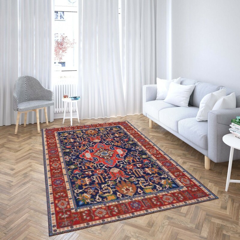 روفرشی کشدار طرح سنتی و مدرن مناسب هال و پذیرایی برند دفه کد TS 876