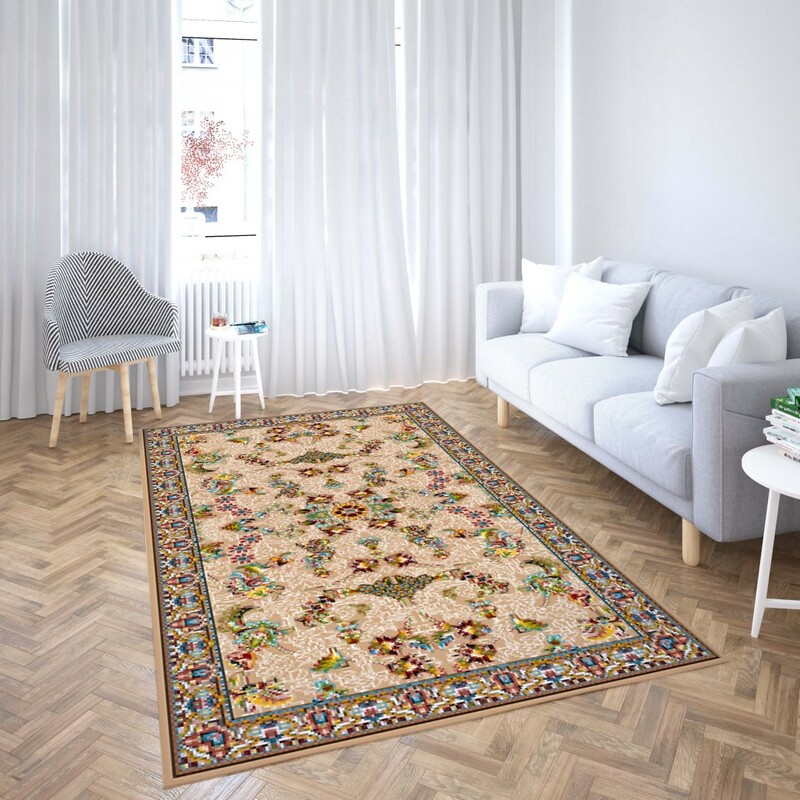 روفرشی کشدار طرح سنتی و مدرن مناسب هال و پذیرایی برند دفه کد TS 887