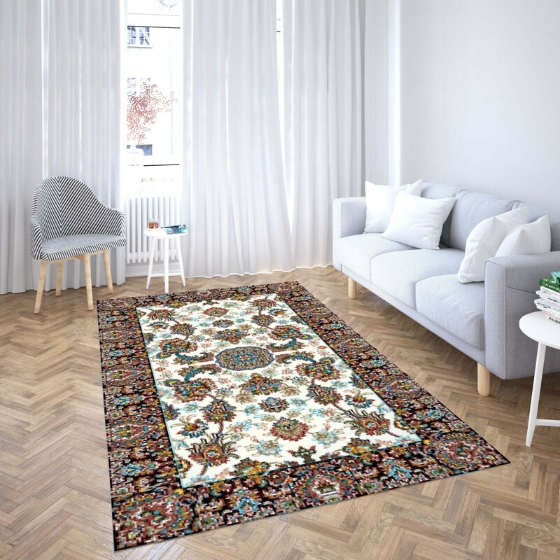 روفرشی کشدار طرح سنتی و مدرن مناسب هال و پذیرایی برند دفه کد TS 903