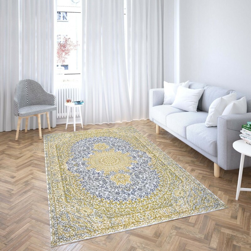 روفرشی کشدار طرح سنتی و مدرن مناسب هال و پذیرایی برند دفه کد TS 954