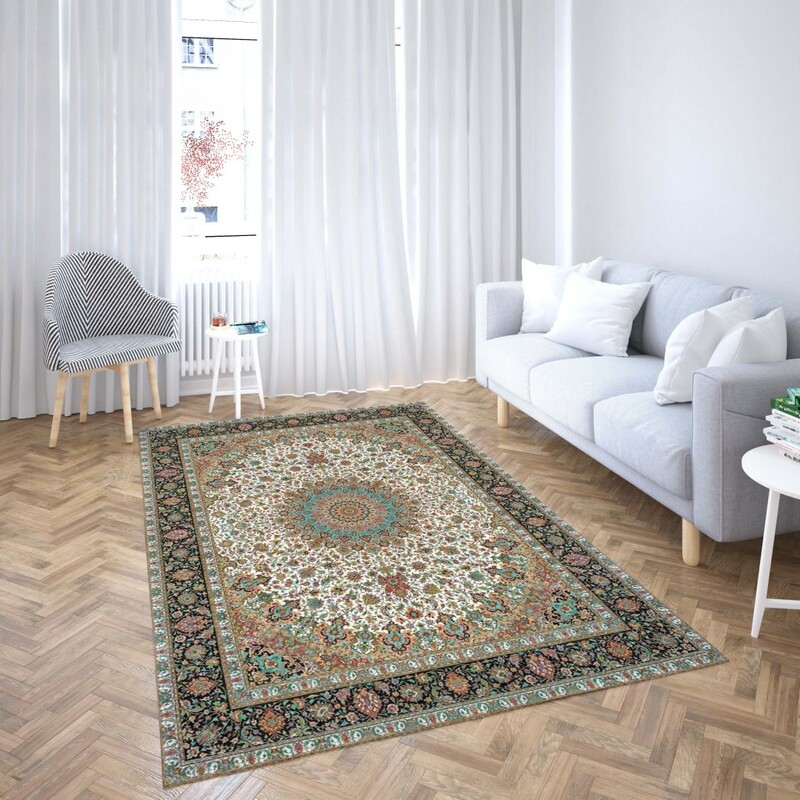 روفرشی کشدار طرح سنتی و مدرن مناسب هال و پذیرایی برند دفه کد TS 983