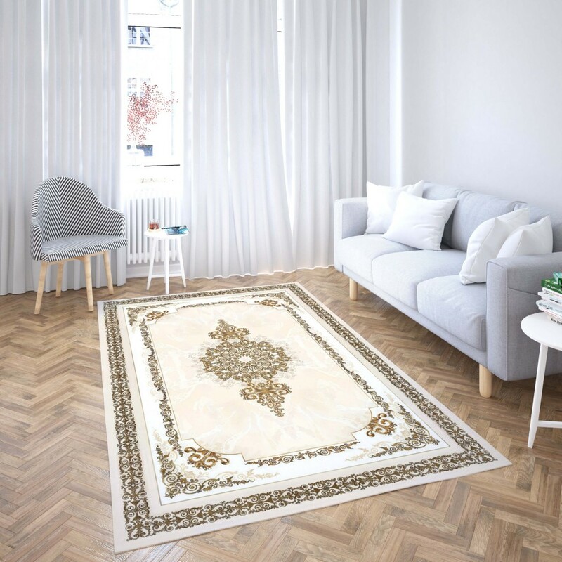 روفرشی کشدار طرح سنتی و مدرن مناسب هال و پذیرایی برند دفه کد TS 984