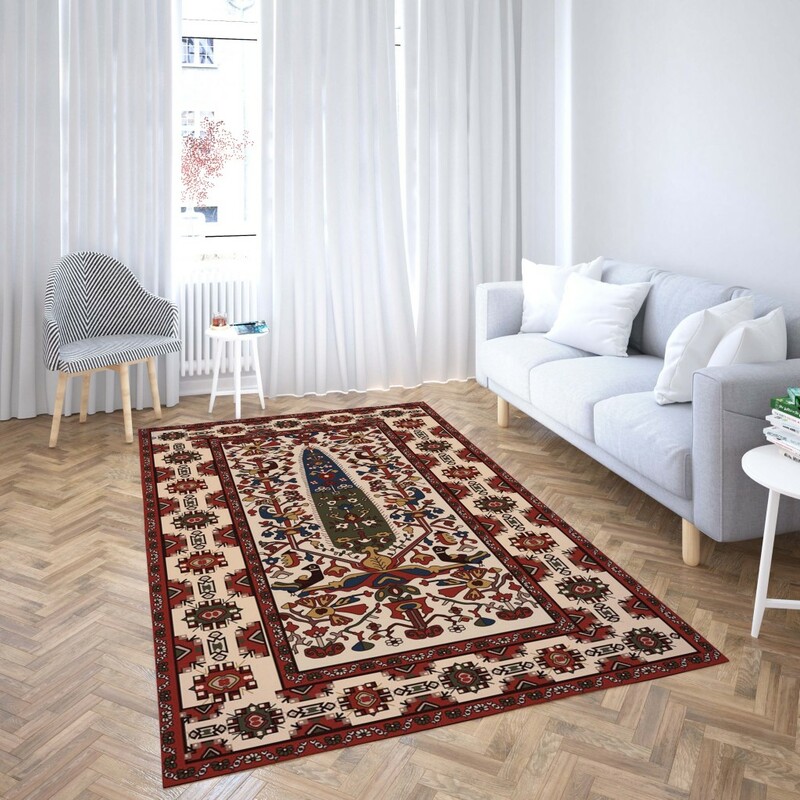 روفرشی کشدار طرح سنتی و مدرن مناسب هال و پذیرایی برند دفه کد TS 1010