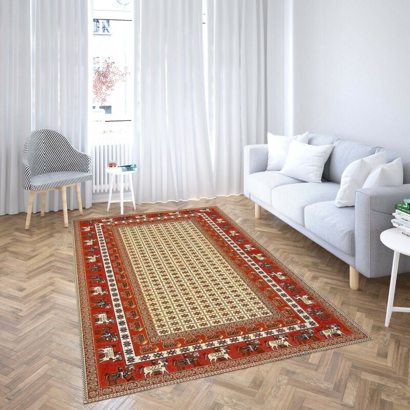 روفرشی کشدار طرح سنتی و مدرن مناسب هال و پذیرایی برند دفه کد TS 1030