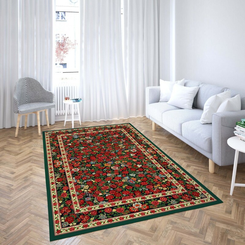 روفرشی کشدار طرح سنتی و مدرن مناسب هال و پذیرایی برند دفه کد TS 1039