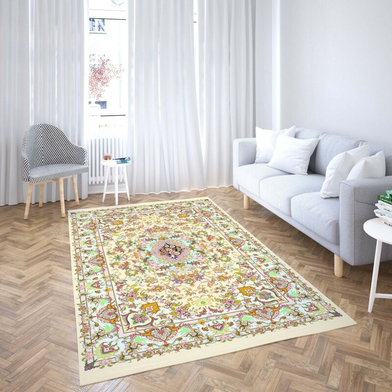 روفرشی کشدار طرح سنتی و مدرن مناسب هال و پذیرایی برند دفه کد TS 1060