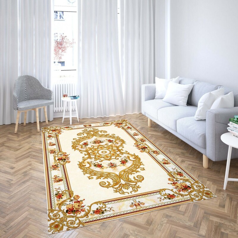 روفرشی کشدار طرح سنتی و مدرن مناسب هال و پذیرایی برند دفه کد TS 1061