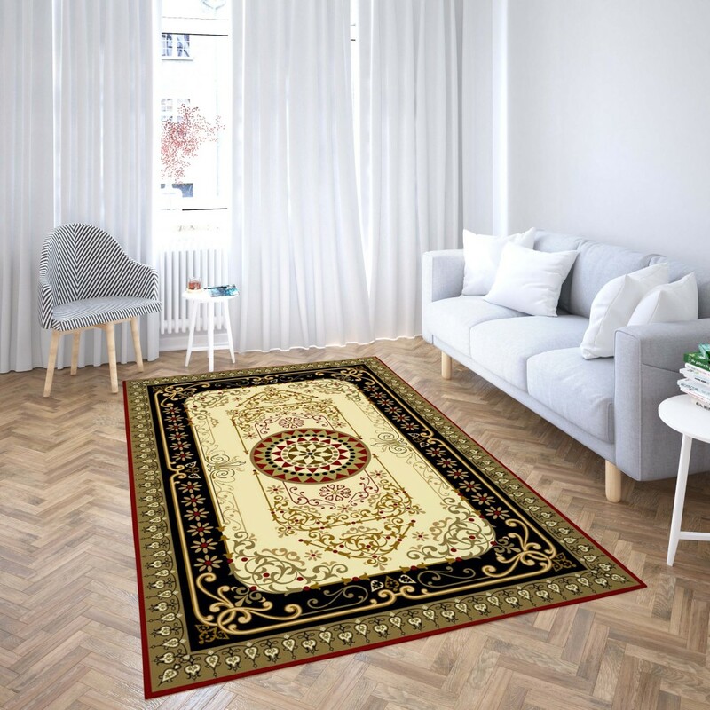 روفرشی کشدار طرح سنتی و مدرن مناسب هال و پذیرایی برند دفه کد TS 1064