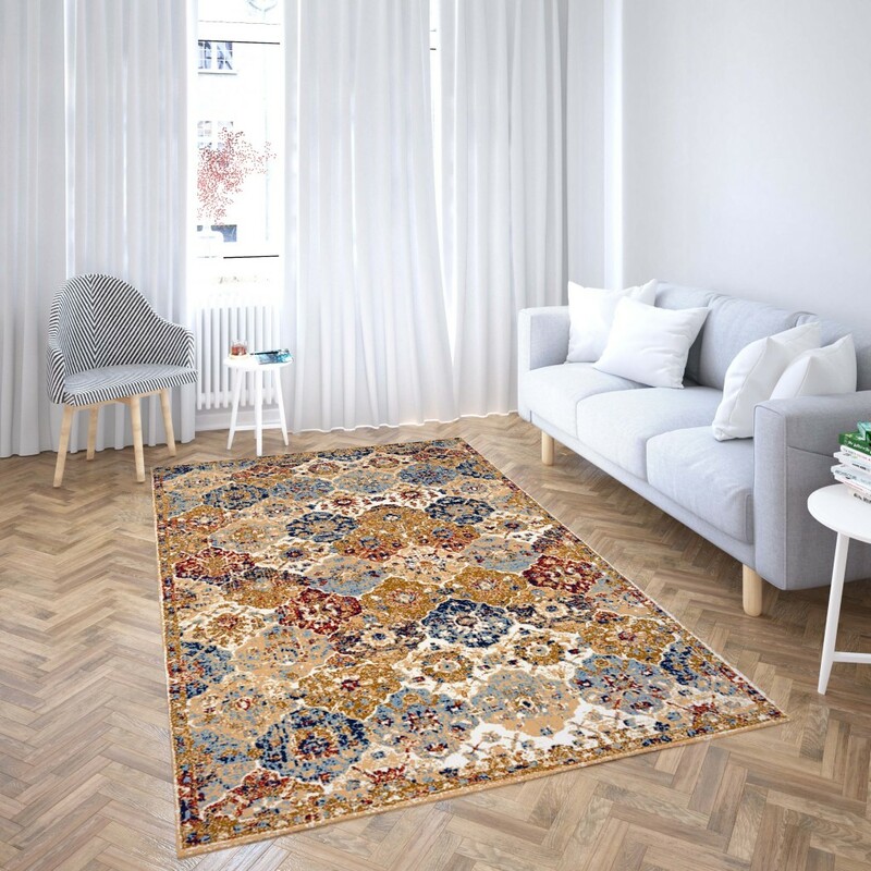 روفرشی کشدار طرح سنتی و مدرن مناسب هال و پذیرایی برند دفه کد TS 1074