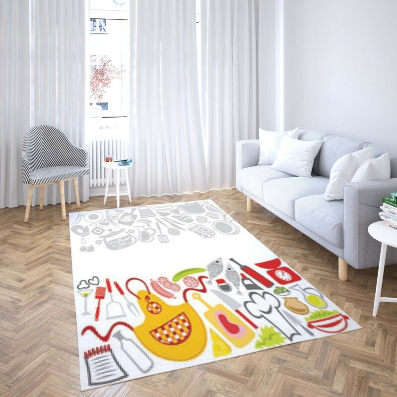 روفرشی کشدار طرح فانتزی مناسب آشپزخانه برند دفه کد TS 963