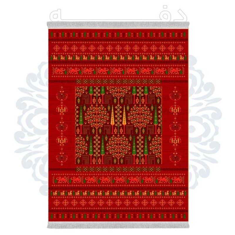 فرشینه دفه از جنس پارچه شانل ترک طرح فانتزی کد TM 398