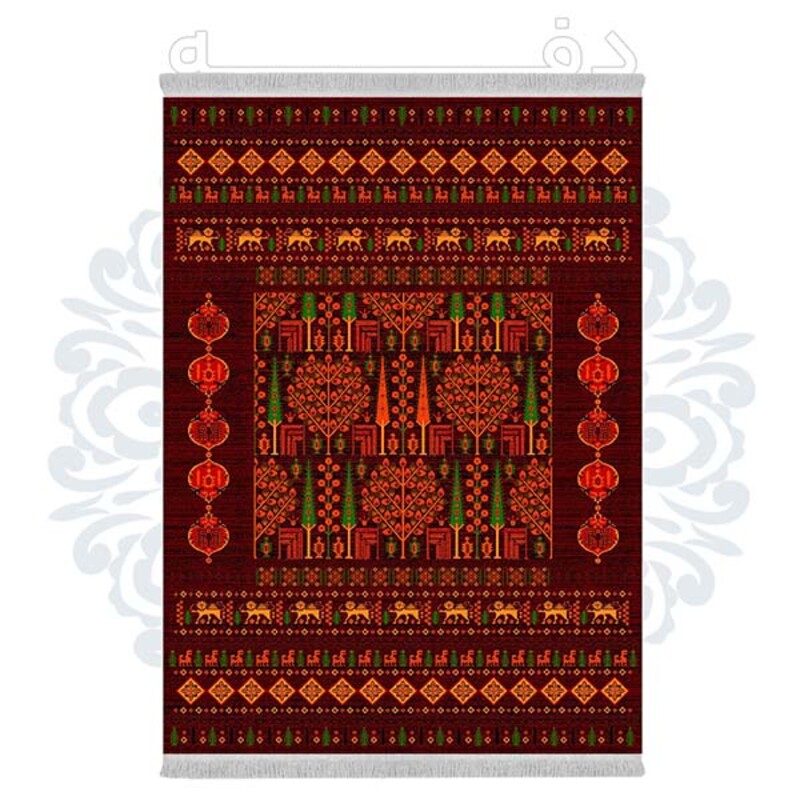 فرشینه دفه از جنس پارچه شانل ترک طرح فانتزی کد TM 404